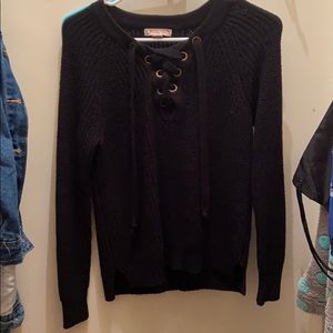 Juniors black sweater